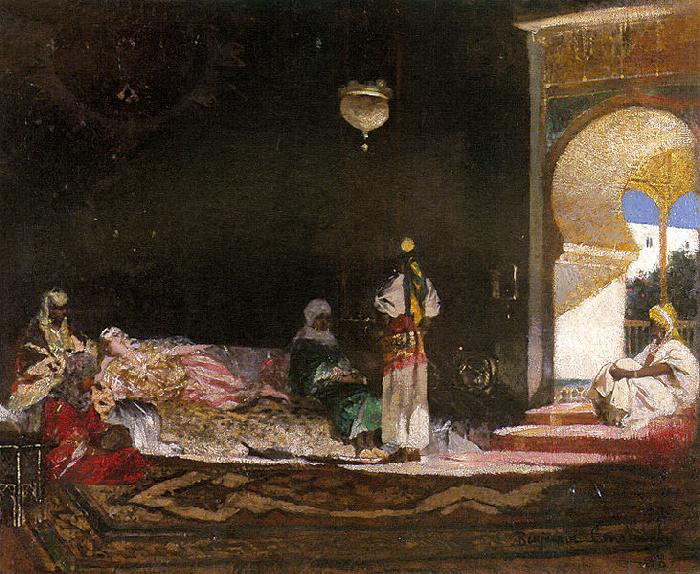 Jean-Joseph Benjamin-Constant Harem Scene oil painting image
